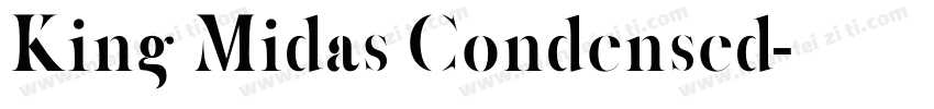 King Midas Condensed字体转换